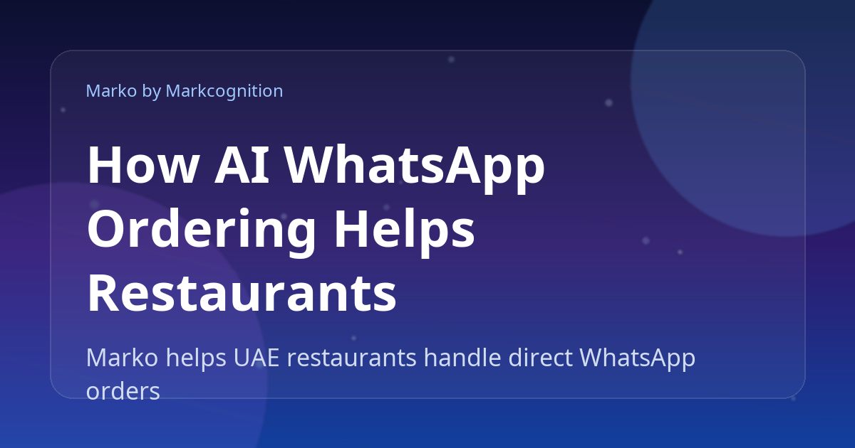 How AI WhatsApp Ordering Helps Restaurants Reduce Order Mistakes